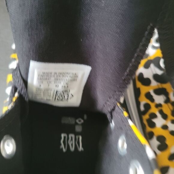 CONVERSE Chuck All Star NIB High Yellow Cheetah Sneaker Fabric Size 9 Unused - Picture 10 of 12